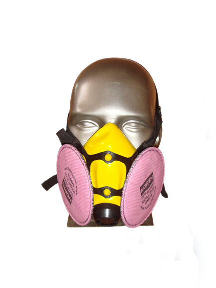 Innova half mask with Welding twin pancake filter