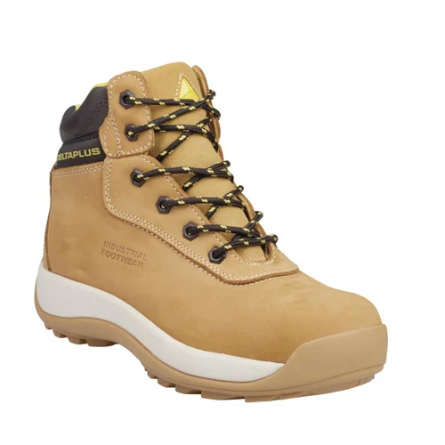 Delta plus Suede leather High Ankle Sporty Safety shoe with PU sole