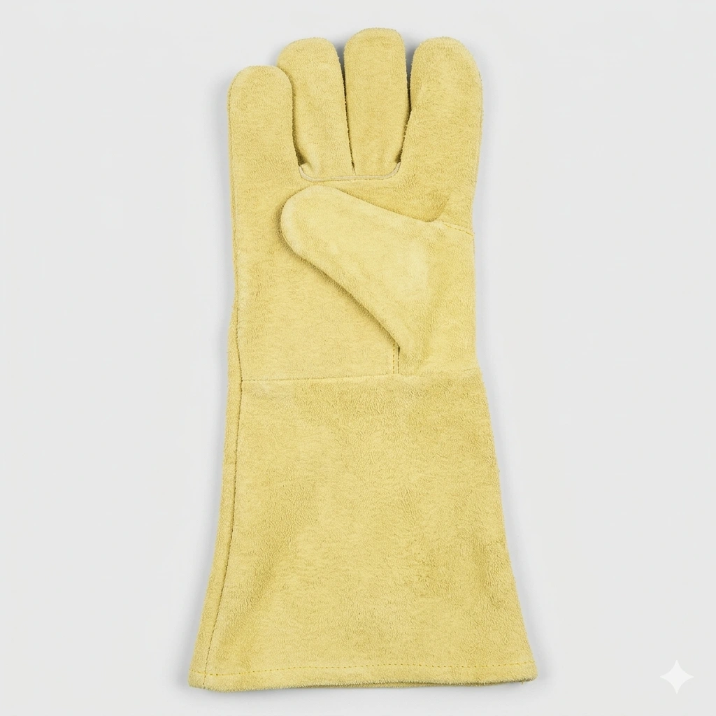Leather Heat Proof Resistant Gloves - Image 2