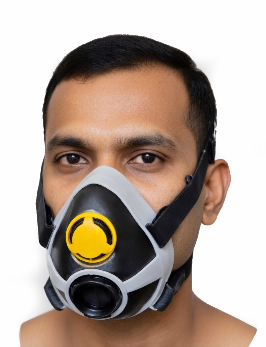 Delta plus Half mask with single filter cartridge