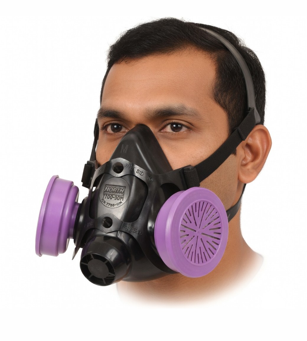 Honeywell HM502T M Half Mask with dual filter cartridges